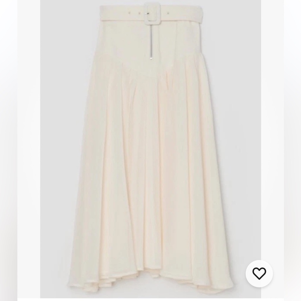 NEW The Bright Side Nomad Midi Skirt Denim Chiffon High Waist Rocky Barnes L - Picture 6 of 16